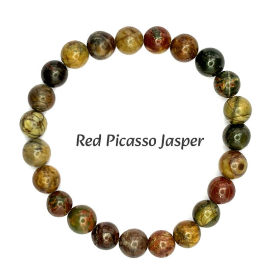 Red Picasso Jasper bracelets