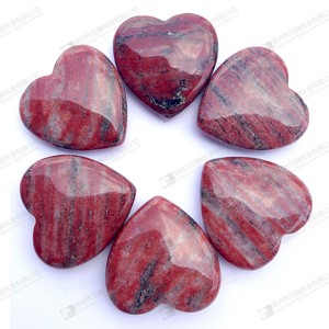 natural stone heart shape beads