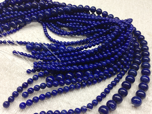 Wholesale A grade lapis lazuli round beads 10mm(92g/str) « Bling gems ...