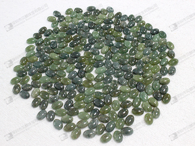 Moss Agate Cabochons 20x15mm