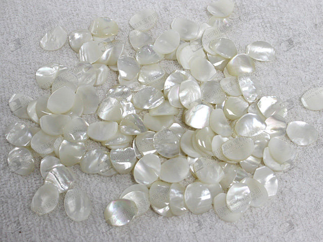 Mother of pearl petals for jewelry making 15x20mm 白貝