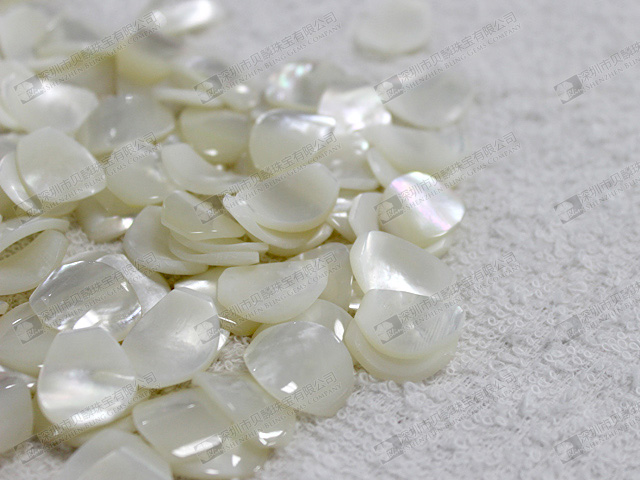 Mother of pearl petals for jewelry making 15x20mm 白貝