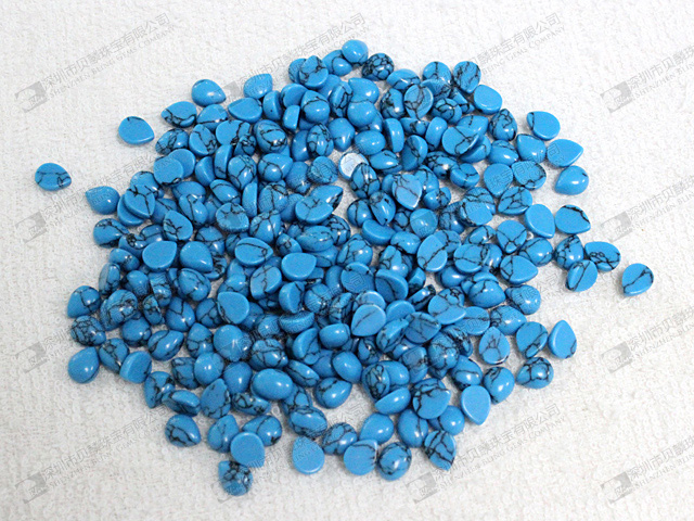 Synthetic Blue Turquoise Round oval cabochons Loose Stone 8x10mm 人造松