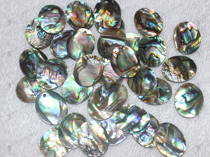 17x21mm Natural abalone shell discs,oval shaped discs wholesale 鮑魚貝旦形薄片