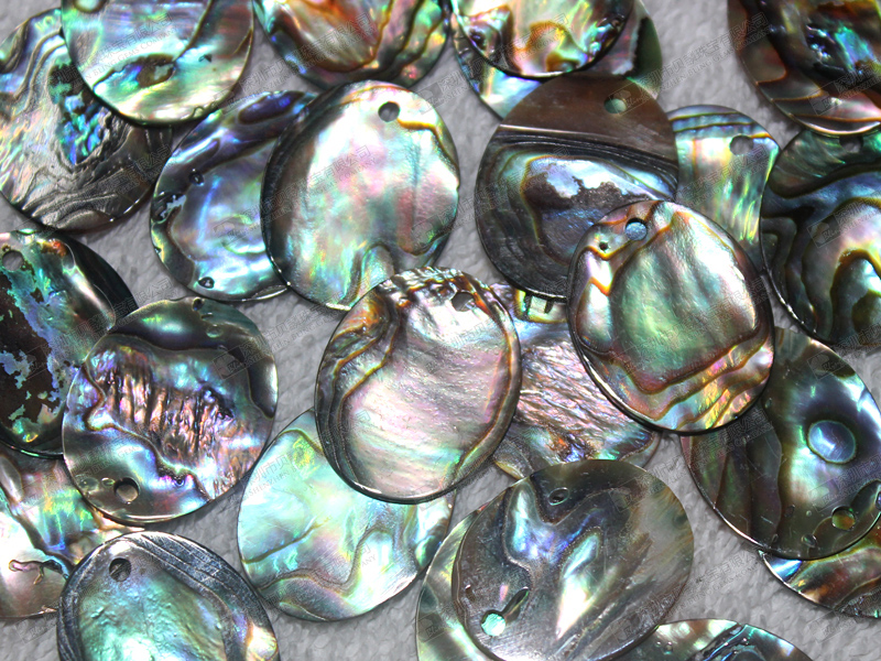 17x21mm Natural abalone shell discs,oval shaped discs wholesale 鮑魚貝旦形薄片