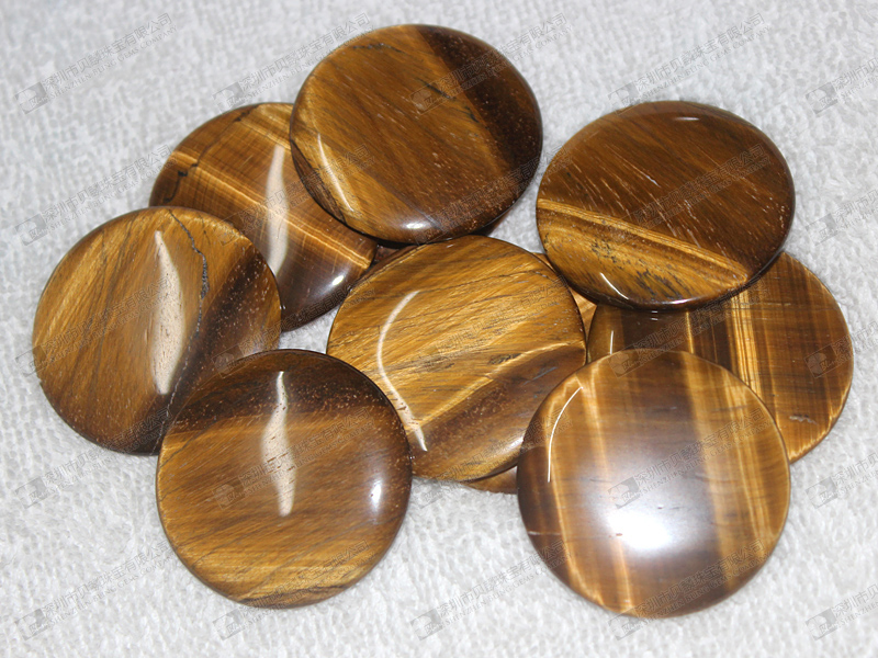 Natural tiger eye stone dome cabochons 虎眼石