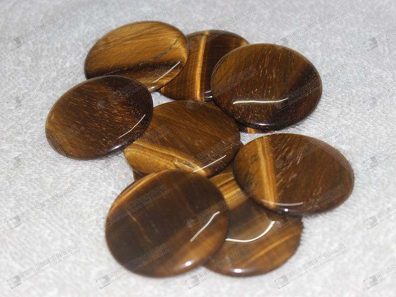 Natural tiger eye stone dome cabochons 虎眼石