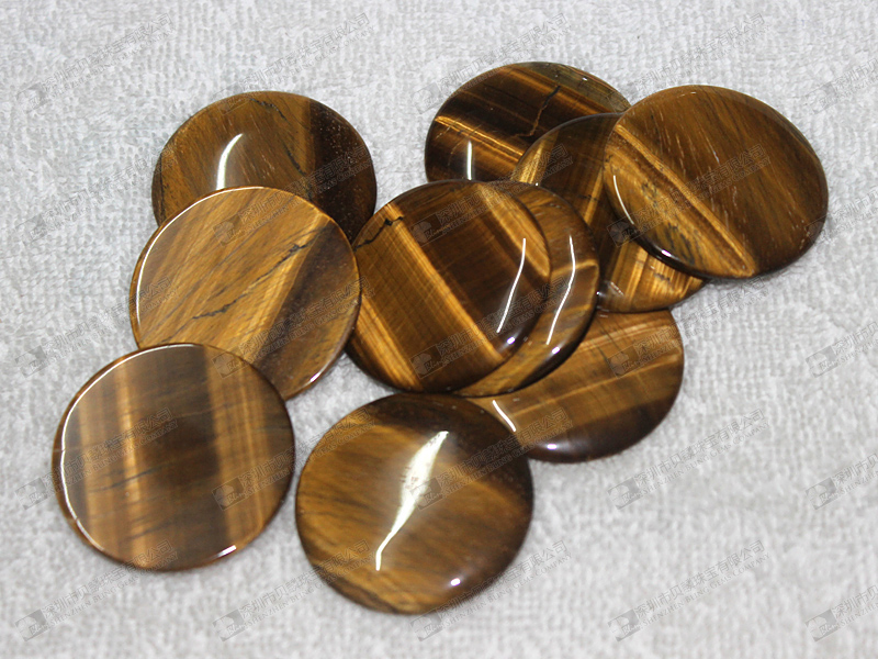 Natural tiger eye stone dome cabochons 虎眼石