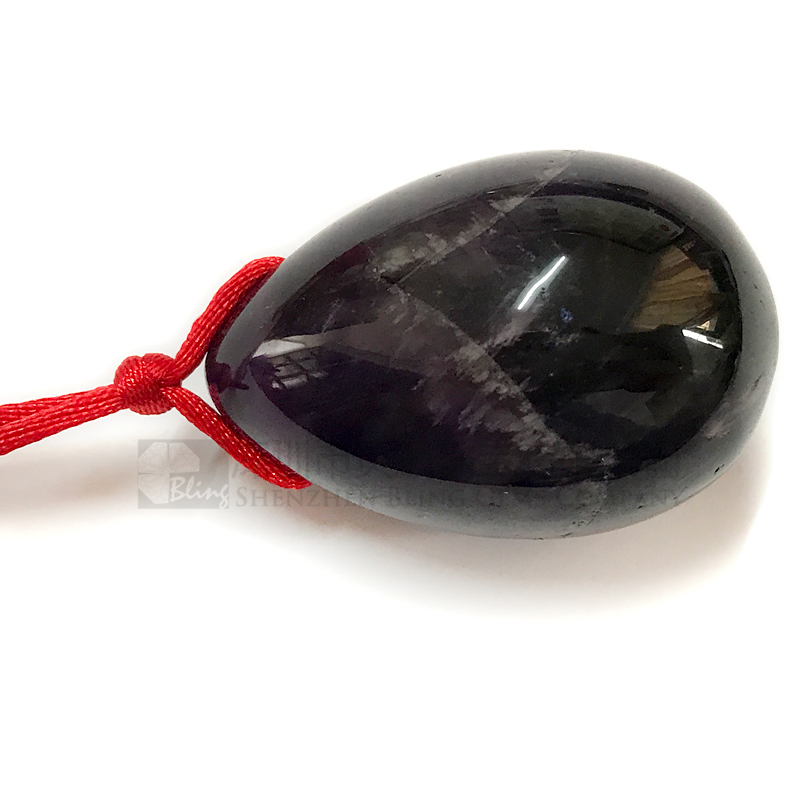 45x30mm Amethyst yoni healing stone,yoni eggs for sale