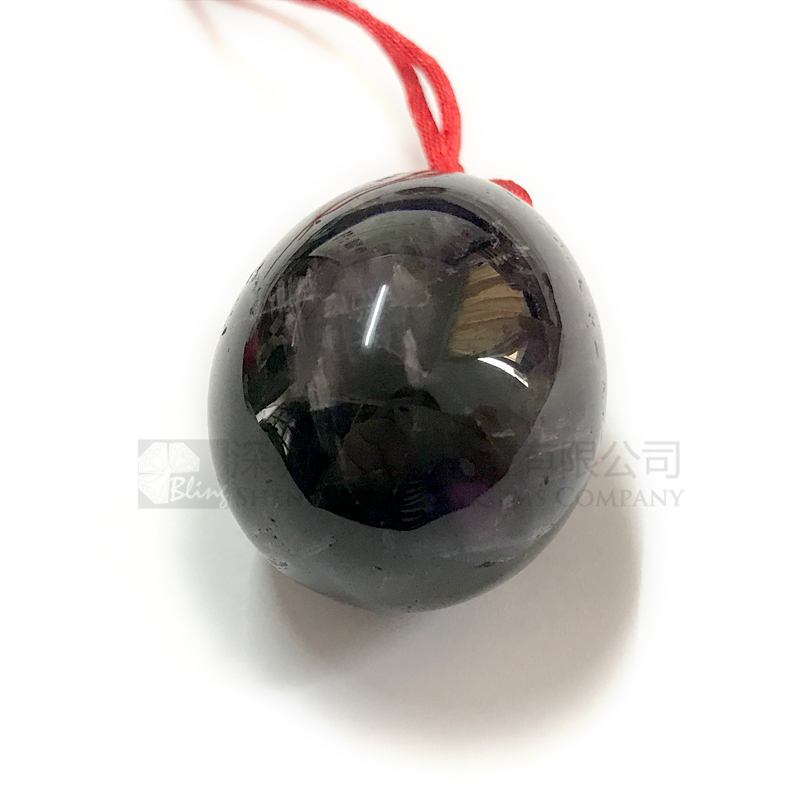 45x30mm Amethyst yoni healing stone,yoni eggs for sale