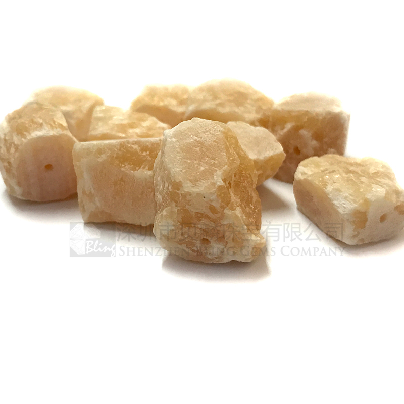 7-9g medium size yellow jade tumbled stones wholesale