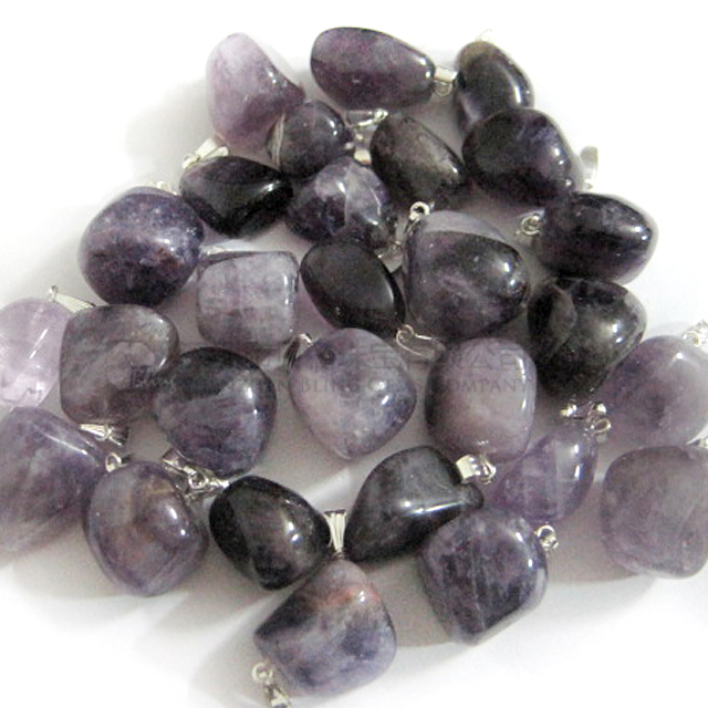 Amethyst tumbled stone