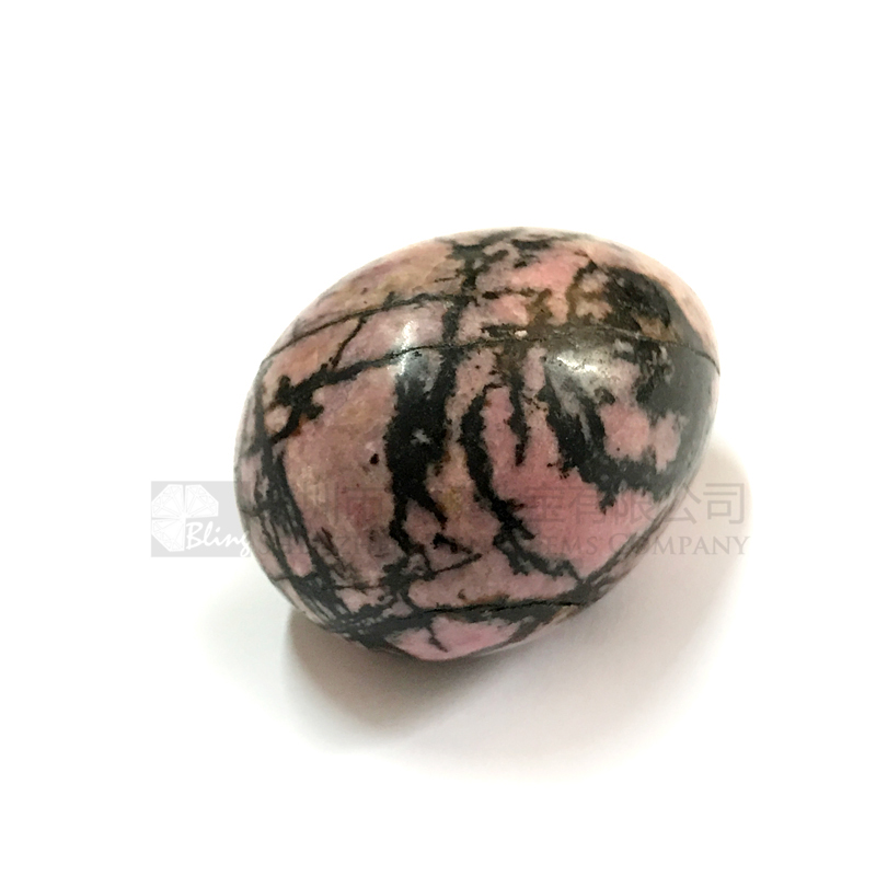 Rhodonite stone yoni egg,yoni healing stone egg wholesale