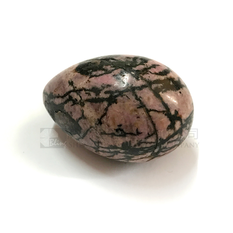 Rhodonite stone yoni egg,yoni healing stone egg wholesale