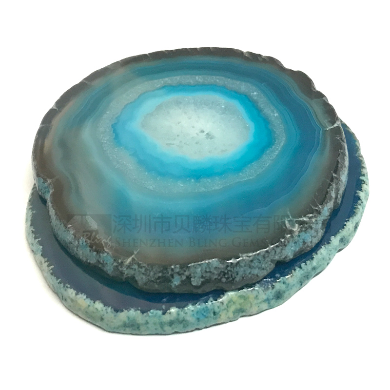 Agate slabs,blue agate coasters