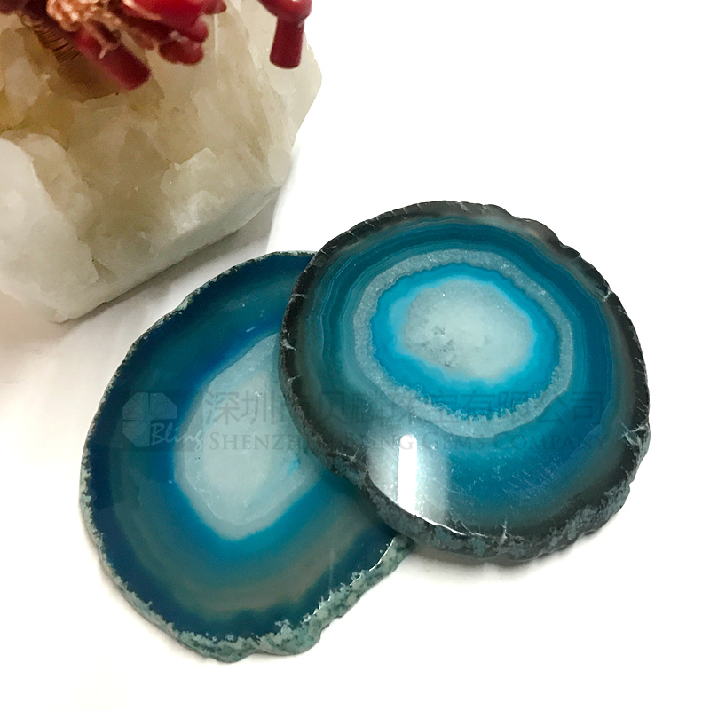 Agate slabs,blue agate coasters