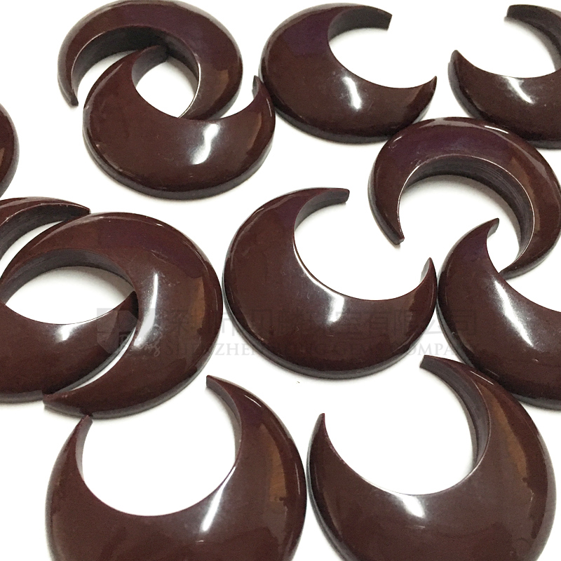 Imitation stone pendants,crescent pendants