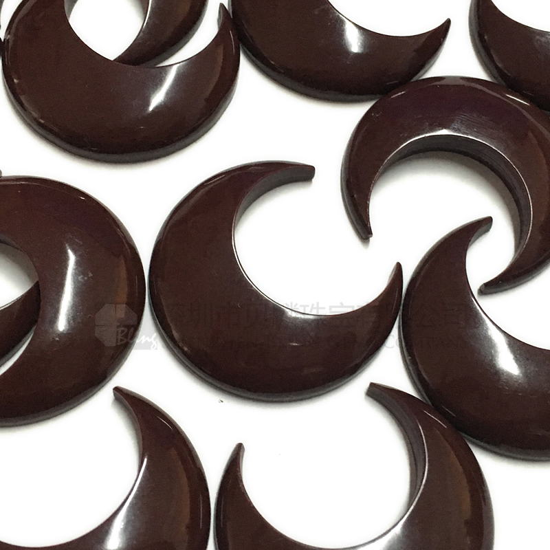 Imitation stone pendants,crescent pendants