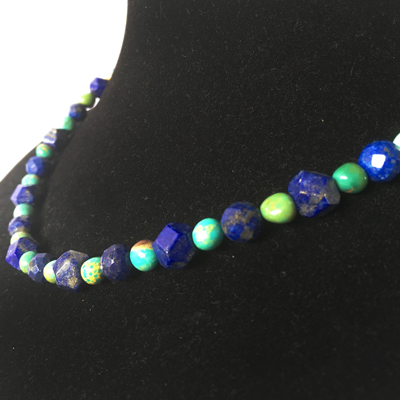 Lapis lazuli and turquoise necklace