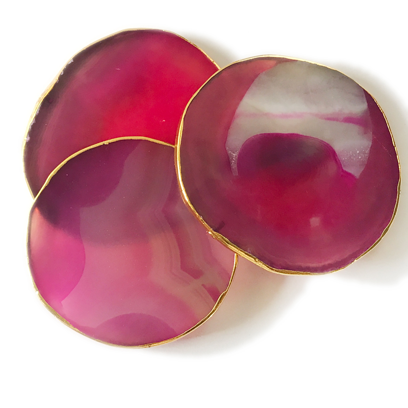 Gold rimmed authentic agate coasters,home decor housewarming gift Gold rimmed authentic agate coasters,home decor housewarming gift