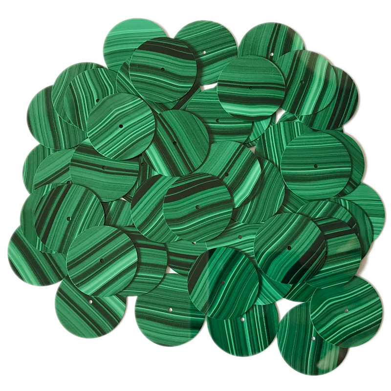 Natural malachite dials