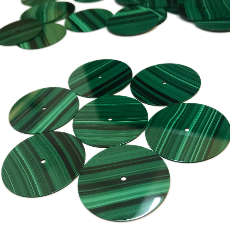 Natural malachite dials