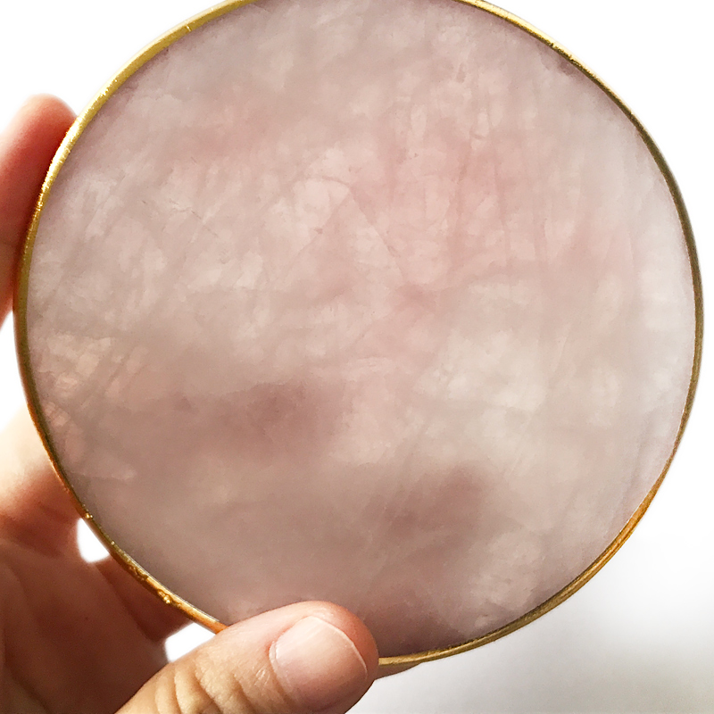 Rose quartz coasters,housewarming gift customized company gifts