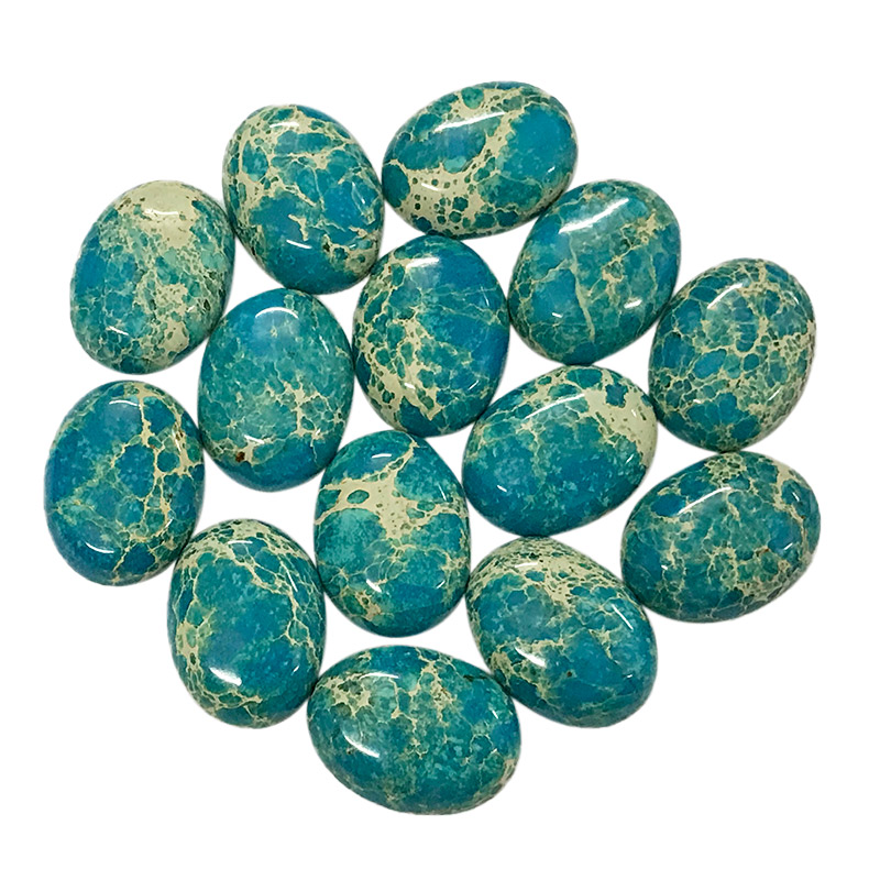 Stabilized turquoise cabochons