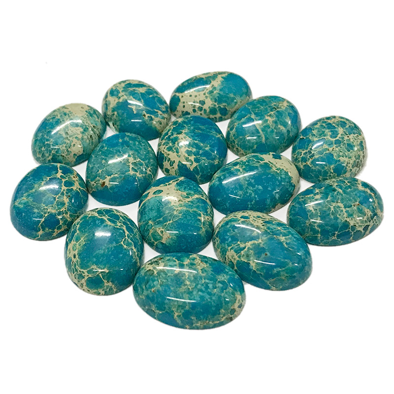 Stabilized turquoise cabochons