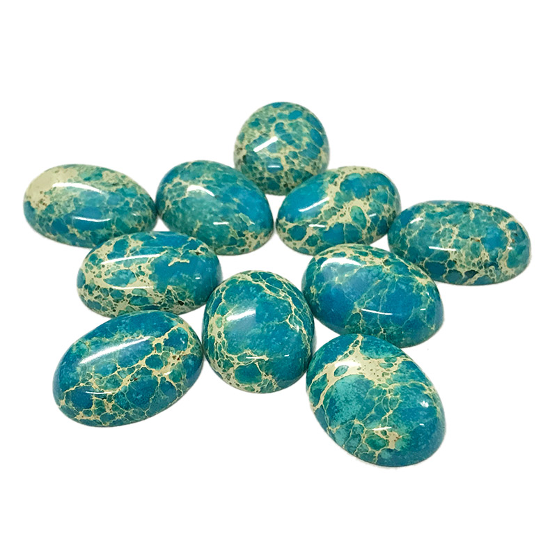 Stabilized turquoise cabochons