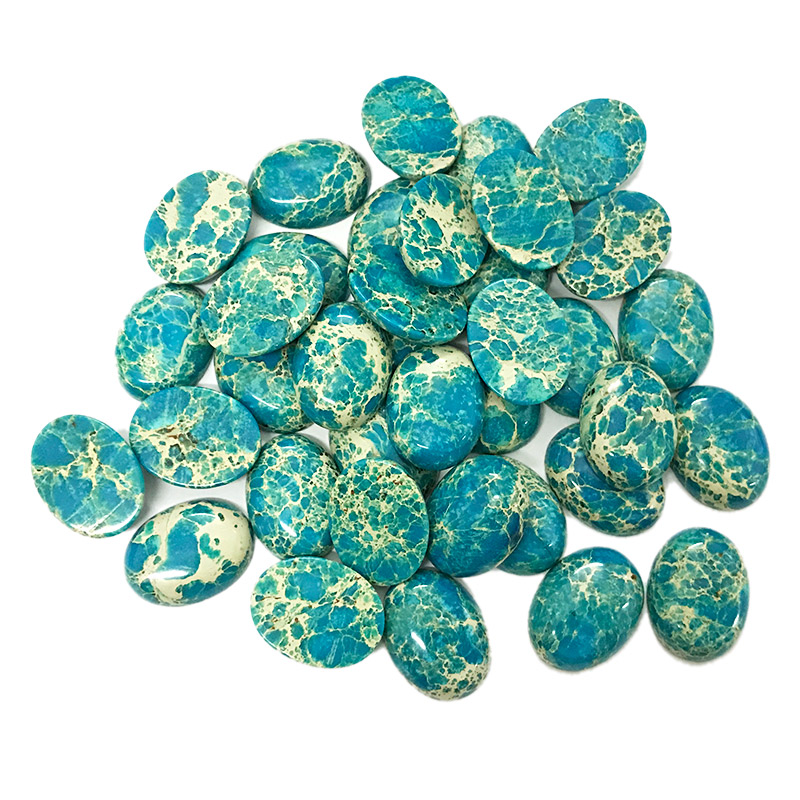 Stabilized turquoise cabochons