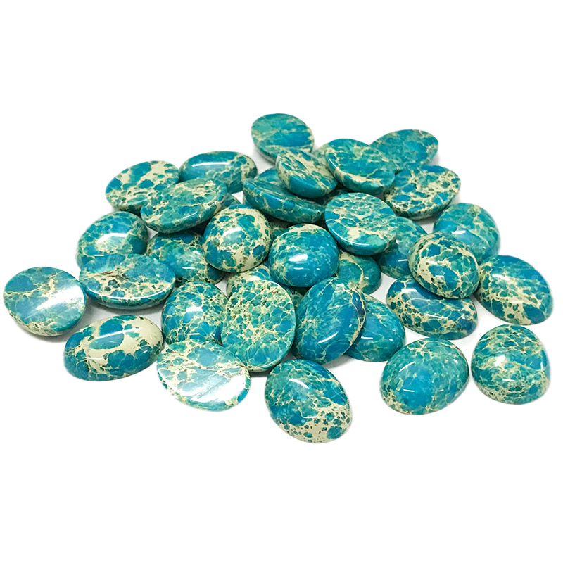 Stabilized turquoise cabochons