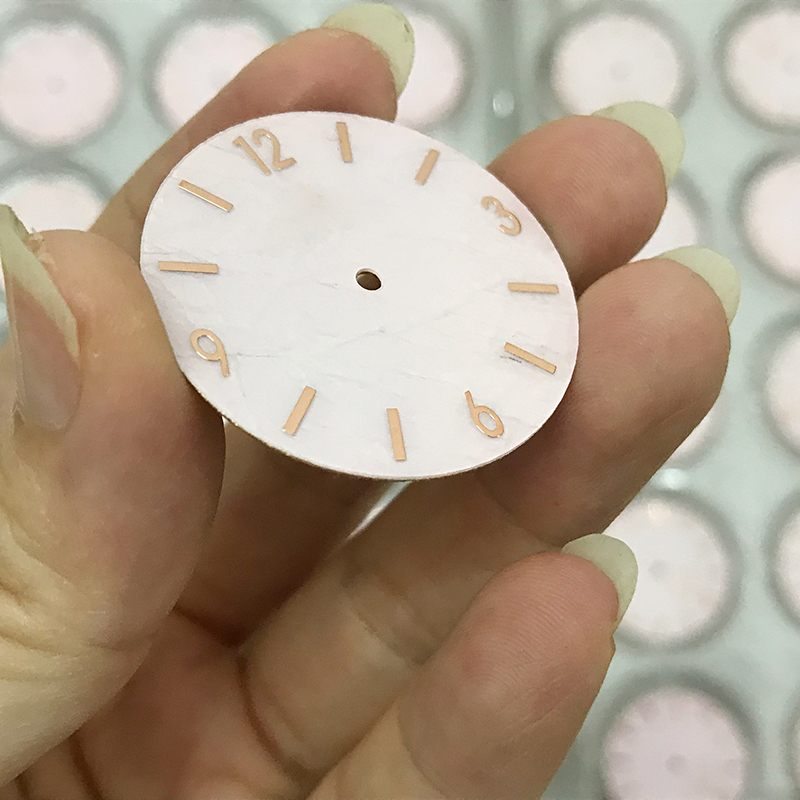 Rose quartz dials