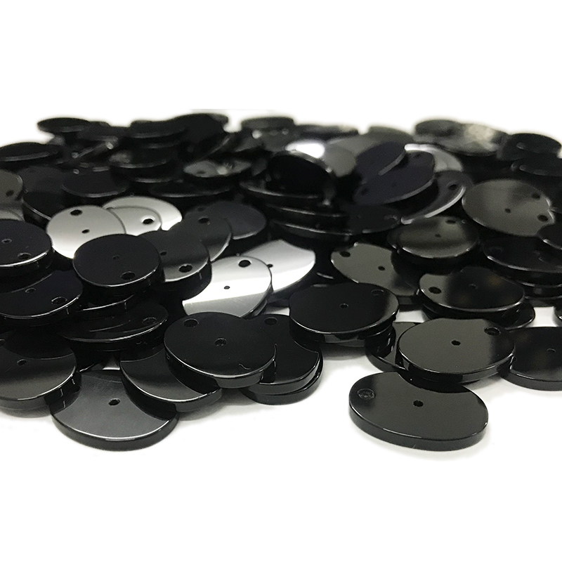 Customized black onyx flat ovals